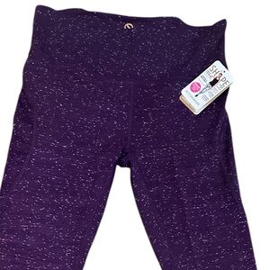 SHAPE Purple Speckled Workout Leggings - Size L 
New with Tags